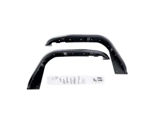 Combat Off Road Black Aluminum Fenders Front Pair Jeep Gladiator 2020-2023